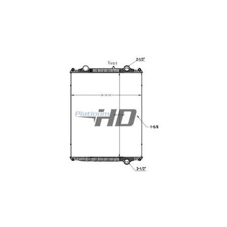 Platinum Hd Plastic/Aluminum Radiator Without Frame HDC011286PA
